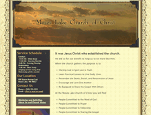 Tablet Screenshot of mlchurchofchrist.com